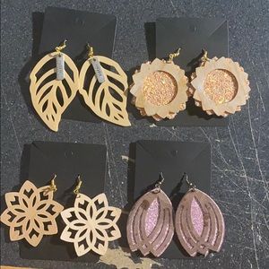 Wood earrings